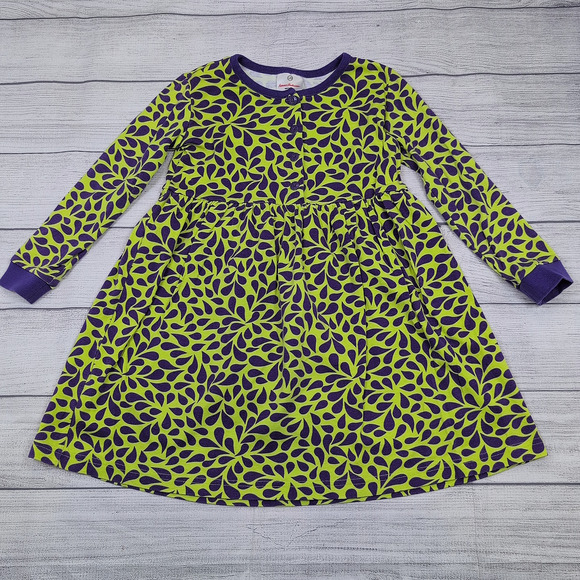 6 Hanna Andersson Neon Floral Play Dress - Picture 1 of 6